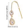 Cross-border Novo Simples Gota De Água Pingente Strass Grampo De Cabelo Europeu e Americano Moda Sobrancelha Gota Testa cadeia Cadeia De Cabelo
