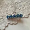 Horquilla de flor de pedrería de alta calidad clip para flequillo de frente de alto valor de color clip lateral de Corea del Sur delicado clip de pico de pato