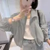 Roupa de Proteção Solar para Mulheres 2025 Verão Novo Estilo Moda Casual Francesa Estilo Estrangeiro Roupa de Proteção Solar Jaqueta Curta Feminina Verão Estilo Fino