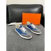Zapatos Casuales de Tela para Hombre con Parches de Cuero Genuino Gamuza HMS Estilo Versátil de Cordones Bajos Transfronterizos Planos