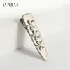 Novo Grampo de Cabelo de Metal Estilo Cool Wjia, Grampo de Cabelo de Metal Flor Sem Costura, Grampo Lateral para Franja Feminina, Acessório de Cabelo, Piranha