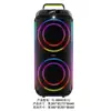 Série Espacial de Dimensão Áudio Duplo de 8 polegadas Caixa de Som para Festa 60W Subwoofer Portátil Festa Áudio Bluetooth