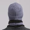 Gorro de invierno para hombre de mediana edad y anciano, cálido, con protección para los oídos, para papá mayor, gorro de lana de punto grueso para hombre de invierno