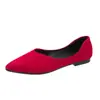 Sapatos de Salto Baixo Rasos Apontados de Tamanho Grande Estilo Coreano para Mulheres, Modelo Novo, Sapatos Rasos de Veludo para Trabalho para Todas as Estações, Suporte Independente, Azul