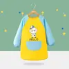 Bata de Pintura, Delantal Infantil, Babero de Guardería para Bebé, Ropa Impermeable y Anti-Suciedad de Cuerpo Completo de Uso Inverso