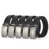Cinturón para Hombre de Aleación de Zinc con Hebilla Automática, Cinturón de Hombre, Cinturón de Piel de Vaca de Dos Capas, Exquisito Cinturón de Pantalón de Acero Imitación