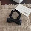 Lazo para el pelo dulce y elegante de estilo coreano, goma elástica básica y versátil para coletas, adecuado para niñas