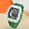 Suministros del Fabricante Nuevo Reloj Hueco Personalizado de Cabeza de Tigre Cerámica Aceite Movimiento Mecánico Unisex