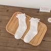 23 calcetines de encaje de longitud media para niñas, nuevos calcetines de algodón de princesa dulce para niñas, calcetines de encaje Lolita para niños.
