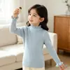 Capa Base para Niñas 2026 Otoño/Invierno Nuevo Delgado Elástico Ajuste Delgado Top de Punto Interior para Niños Pequeños y Niños Pequeños