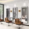 Espejo de barbería Espejo de salón de celebridad de Internet conjunto de gabinete de espejo espejo de pared de un solo lado para cortar el pelo espejo para permanente y tinte de salón