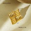 Anillo de Acero de Titanio de Gama Alta Exagerado Nuevo de Moda Patrón Martillado Cóncavo y Convexo Pulsera Redonda Hueca Semicircular de Acero Inoxidable