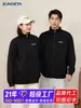 Sudadera de Manga Larga tipo Waffle con Logo Bordado Personalizado Chaqueta Cardigan con Cremallera Ropa de Trabajo para Equipos Corporativos Camisa Cultural