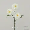 Flores Artificiais Brancas para Decoração de Casamento, Flores de Seda, Ornamentos de Flores Artificiais, Arte Floral Seca, Materiais de Rosa, Arranjo de Flores para Corredor, Arranjo de Parede e Chão
