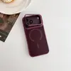 Adequado para Capa de Celular Magnética Apple 17/18Promax iPhone16 Acabamento Fosco Tipo Pele 14 Suporte de Lente Invisível