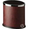 Cubo de basura de cuero Gpx-43B para el hogar, hotel, baño, ovalado, 9L, de una sola capa, cubo para habitación