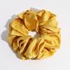 Anillo para el cabello de satén de color sólido transfronterizo europeo y americano para niña, cinturón de goma sencillo a juego, cuerda elástica para el cabello, accesorios para el cabello, tocados