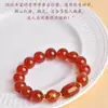 Pulsera de Piedra Cruda de Ágata de Alta Calidad Ágata Roja Pulsera de los Doce Animales del Zodiaco Pulsera Joyería al por Mayor