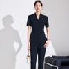 Nuevo Conjunto de Vestido de Traje Profesional de Manga Corta de Verano del Fabricante para Mujer, Atuendo Elegante para Joyerías y Tiendas de Oro, Uniforme de Trabajo Ol