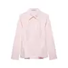 Para Comercio Exterior Transfronterizo 2026 Primavera/Verano Nuevo Estilo Femenino Elegante Moda Cintura Ceñida Adelgazante Dobladillo Estilo Falda Corta Camisa de Popelina