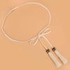Simples borla cintura corda tecida nó cinto feminino fino vestido decorativo All-match artístico estilo coreano corda de algodão fino