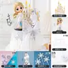 Decoraciones de Pastel para Niñas, Adornos de la Reina de Hielo, Figuras de la Princesa Elsa, Tarjetas de Cumpleaños del Castillo de Olaf