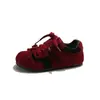 Zapatillas Deportivas Casuales Diarias Retro con Lazo Estilo Coreano para Niños 2026 Otoño Nuevas Suela Suave para Niñas Bloque de Color Zapatos de Entrenamiento Alemanes