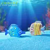 Micro-Paisaje Creativo Luminoso Colorido Peces Planos Figuras Océano Acuario Decoración DIY Accesorios Adornos Pequeños