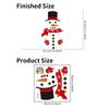 Shangyi Spz-S0388 Muñeco de Nieve Navideño Decoración de Baño Pegatina de Pared Autoadhesiva PVC Baño Recogida Directa Transfronteriza Pegatina para Inodoro