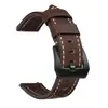 Nueva Correa de Reloj de Cuero Genuino de Primera Capa con Perlas de Aceite, Correa Gruesa de Cuero Marino, Porosa y Transpirable, Accesorios para Hombre de Alto Valor al por Mayor