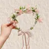 Coroa de Flores Estilo Floresta Performance Adereço de Cabeça Viagem de Primavera Fotografia Acessórios de Cabelo Frescos Festival Infantil Fantasia Estúdio Adereços