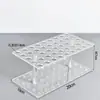 Suporte de Exibição de Acrílico Transparente Porta-Canetas Multifu ra Porta-Canetas de Grande Capacidade Loja de Papelaria Lápis de Sobrancelha Mesa 43 Furos
