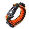 Suministros para Camping y Ciclismo al Aire Libre Pulsera Trenzada de Cuerda de Paraguas Silbato Multifuncional de Emergencia Abridor de Botellas Pulsera de Elevación