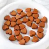 Dopamina Colorido Melocotón Corazón Madera Cuentas Teñidas Sueltas Pulsera DIY Collar Cuentas con Cuentas Forma de Corazón Accesorios Material