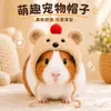 Sombrero tejido a mano para cobaya, gorro de cerdito desdentado, girasol, cerdito, diseño de cabeza de oso de dibujos animados, lindo sombrero para mascota