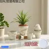 Vasos de flor de barro, vasos para suculentas, vasos para flor macchiato, vasos para plantas verdes, vasos pequenos de barro vermelho absorventes de água e respiráveis, fabricante transfronteiriço