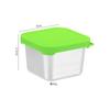 Taza de Salsa de Acero Inoxidable 304 con Tapa Cuadrada de Silicona 180ML Portátil para Picnic al Aire Libre, Camping, Contenedor de Condimentos