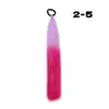 Peluca de Nuevo Estilo para Mujer, Cola de Caballo Larga Trenza Grande de Fibra Sintética de Colores, Trenza Grande de Color Dorado Láser de un Solo Hilo, Accesorio para el Cabello de Chica Popular