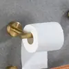Porta pañuelos de acero inoxidable transfronterizo Porta rollos de papel para baño montado en la pared Portarrollos de papel higiénico para inodoro sin perforaciones Portarrollos de film plástico