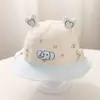 Chapéu de Bebê Elefantinho Fofo Primavera e Outono Novo Chapéu de Sol de Balde Ajustável para Meninos e Meninas Proteção Solar ao Ar Livre Chapéu de Pescador