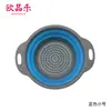 Cesta Escurridora Plegable Redonda Filtro de Agua Azul Telescópica Plegable Fruta Azul Juego de 2 Piezas Suministro en Stock Juego 2 Cesta para Frutas