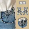 Pantalones sin costuras con hebilla de oso desmontable Cintura Reducción de cintura Herramienta Hebilla de presión para falda Hebilla decorativa Herramienta Hebilla