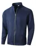 Tamanho Europeu Outono e Inverno Novo Exportação Slim Gola Redonda Manga Longa Gola Alta Cardigan Personalizado Estilo Europeu e Americano Jaqueta Casual Jaqueta para Homens