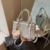 Bolsa de Mão Patchwork Retro Tendência Transfronteiriça 2026 Nova Bolsa de Ombro Transversal de Grande Capacidade Bolsa Simples para o Dia a Dia Feminina
