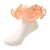Calcetines para Niñas con Borde de Encaje de Colores, Calcetines de Princesa, Estilo Delgado de Verano, Calcetines para Bebé Sin Costuras, Calcetines de Algodón Transpirables, Al por Mayor en Stock