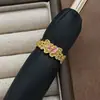 Anel Aberto Dourado Esmaltado Estilo Chinês Retrô Borboleta Flor Folha de Bordo Contas de Concha Recortado Esculpido Acessível Luxo Doce para Mulheres
