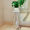 Soporte de flores de hierro forjado estilo europeo soporte para maceta de orquídea verde de piso soporte para maceta de flores de interior y exterior sala de estar balcón soporte para flores soporte para bonsái maceta individual