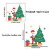 Comércio Exterior Amazon Transfronteiriço Feriado de Natal Papai Noel Árvore de Natal Adesivos Decoração Adesivos para Janela de Casa