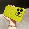 Funda para teléfono iPhone16promax magnética de onda mate de alta calidad para apple 15 color sólido 13pro suave 14x