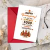 Compra directa transfronteriza Tarjeta de felicitación de Acción de Gracias pavo divertido Bendición festiva creativa con sobre Regalo de fiesta para amigos Tarjeta escrita a mano